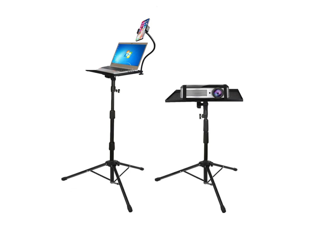 Adjustable laptop stand tripod