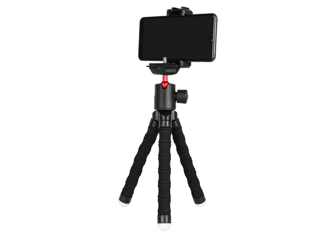 Porodo Table Tripod with Phone Holder - Black