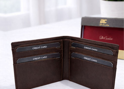 DeCardin Men’s Genuine Leather Bi-Fold Wallet