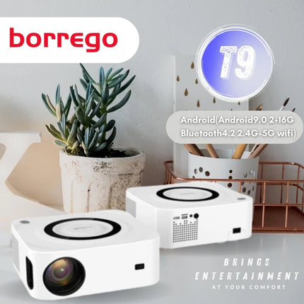 Borrego T9 High Res LED Android Projector