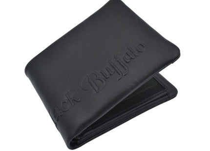 Black Buffalo Premium Genuine Leather Bi-Fold Wallet
