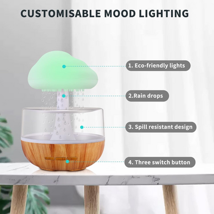 Cloud Rain Humidifier Night Lamp