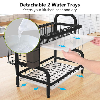 2-Tier Kitchen Dish Drying Rack