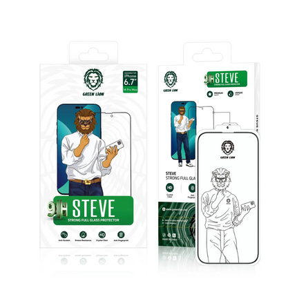 Green Lion 9H Steve Glass Strong Full Screen Protector for iPhone 13/13 pro/ 14 ( 6.1" ) - Clear