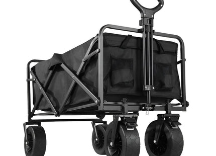Folding Wagon Portable Outdoor Camping Cart - Black