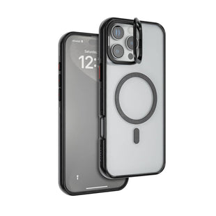 Levelo Elio PC Case with Camera Ring Stand for iPhone 16 Pro Max