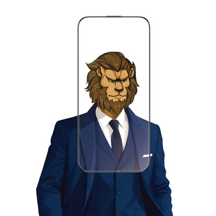 Green Lion Sir Louis 3D curved Advanced Round Edge Glass iphone 16 6.1 - clear