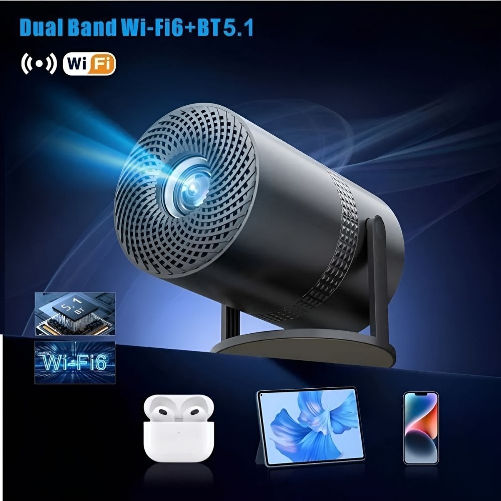 Rechargeable ultra HD led source projector