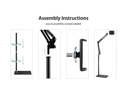 ADMOS AM-324 2-in-1 Telescopic Holder