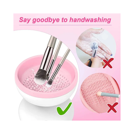 Ultra-fast drying makeup brush cleaner