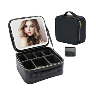 LED Makeup Mirror Handheld Makeup Box