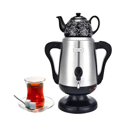 Green Lion Electric Samovar - Silver