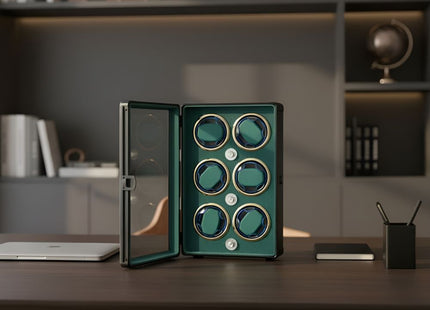 Luxury 6-Slot Automatic Watch Winder Box – Premium Display Case