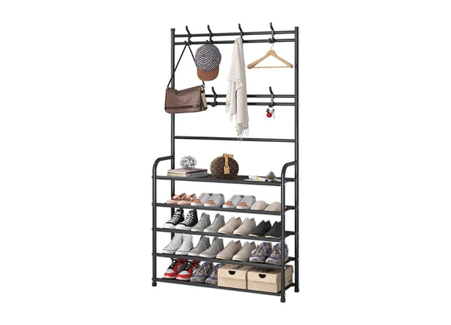 5-Tier Shoes Rack Coat Hanger