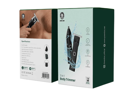 Green Lion 3-in-1 Rechargeable Electric Body Trimmer