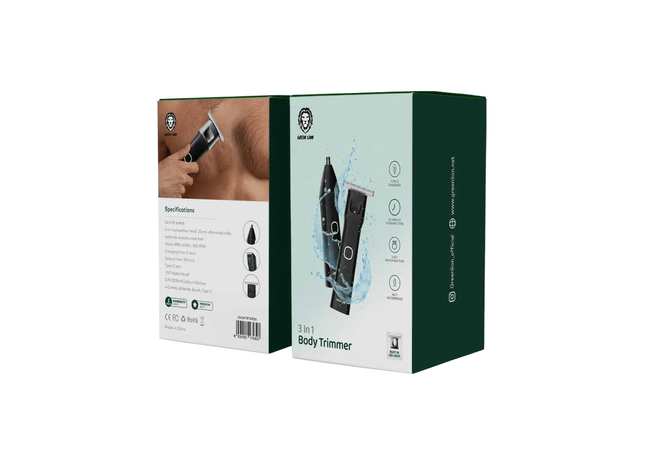 Green Lion 3-in-1 Rechargeable Electric Body Trimmer