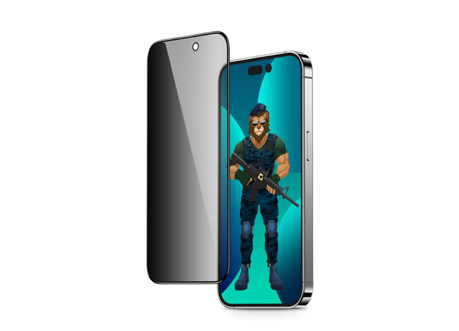 Green Lion 3D PET Privacy Glass Screen Protector for iPhone 13/13 Pro/14 ( 6.1" ) - Black