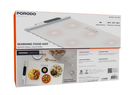 Porodo Lifestyle Flectric Warming Table Mat - White