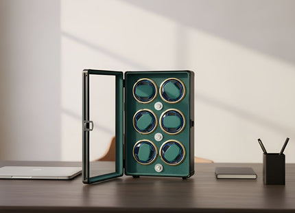 Luxury 6-Slot Automatic Watch Winder Box – Premium Display Case