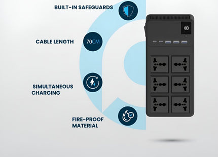6 AC Socket Power Strip