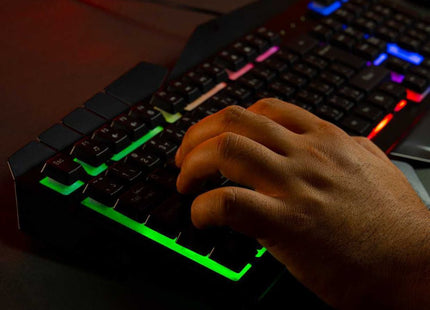 Porodo Metal Frame Gaming Keyboard - Black