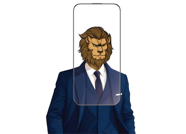 Green lion Sir Louis 3D Curved Advanced Round Edge Glass Iphone 16 Plus