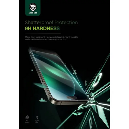 Green Lion 9H Steve HD Glass Protector For iPhone 16 Pro Max - Clear