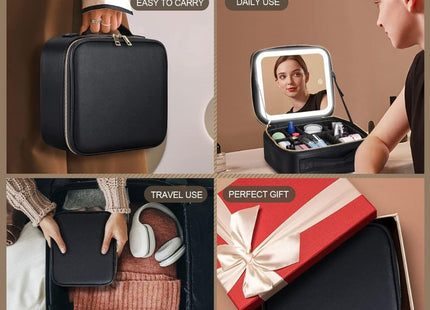 LED Makeup Mirror Handheld Makeup Box
