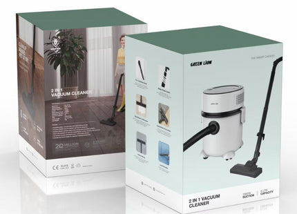 Green Lion 2 In 1 Vacuum Cleaner - White