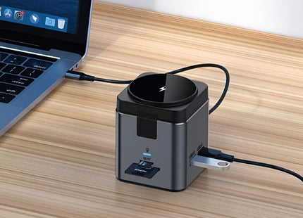 Green Lion 9 In 1 Hub Docking Station - Black