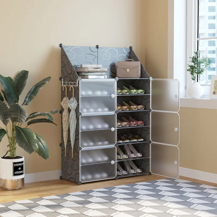 2column 7layer Shoe cabinet