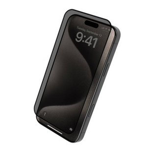 Levelo 3D Resin Glue High Silicone Aluminum Glass Privacy Screen Protector For Iphone 16 Plus