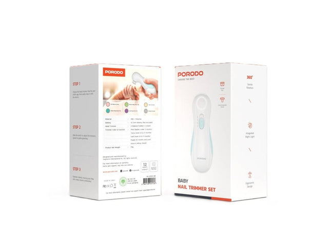 Porodo Baby Nail Trimmer Set - White