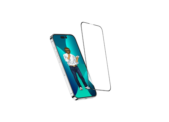 Green Lion 9H Steve Glass Strong Full Screen Protector for iPhone 14 Pro Max ( 6.7" ) - Clear