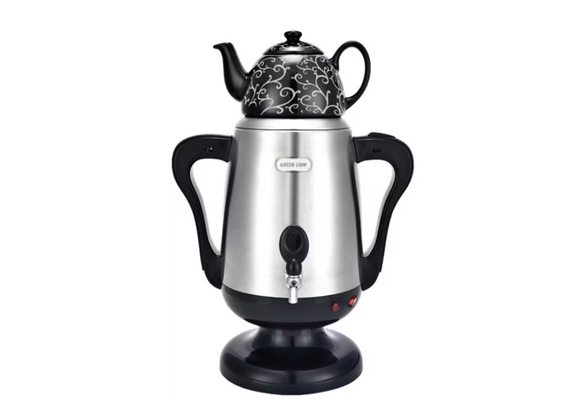 Green Lion Electric Samovar - Silver