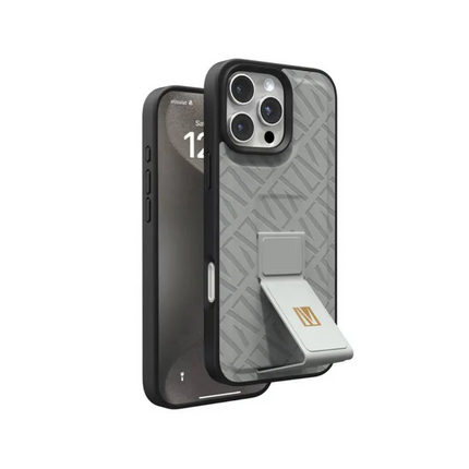 Levelo Morphix Cuero Gripstand Case for iPhone 16 Pro Max