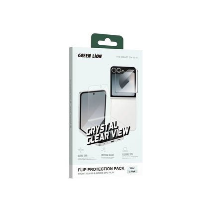 Green Lion Flip Protection Pack for Z Flip 6 - Clear