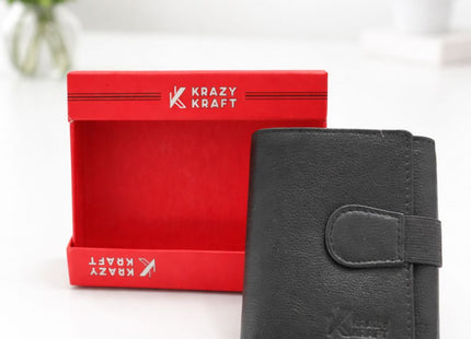 Krazy Kraft Genuine Leather Tri-Fold Wallet