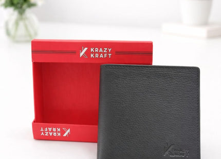 Krazy Kraft Premium Genuine Leather Bi-Fold Wallet for Men
