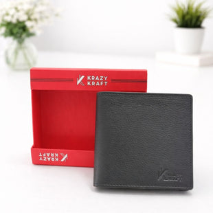 Krazy Kraft Premium Genuine Leather Bi-Fold Wallet for Men