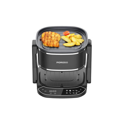 Porodo Lifestyle Dual Design Air Fryer & Grill - Black