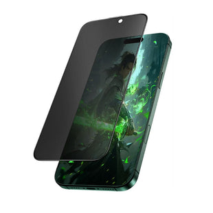 Green Lion 9H Steve Matte Privacy Glass Protector for iPhone 16 Pro Max - Black