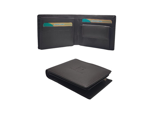 Men's Slim Leather Bi-Fold Wallet