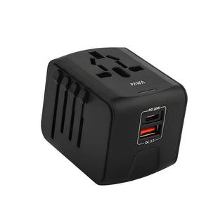 PAWA Universal Travel Adapter with PD 20W + QC - Black