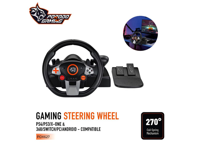 Porodo Gaming Steering Wheel