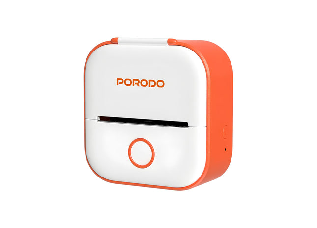 Porodo Lifestyle Pocket HD Thermal Printer - White/Orange
