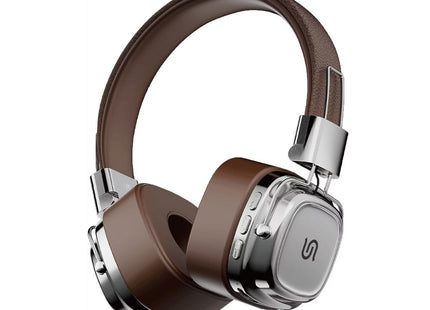 Porodo Soundtec Vintage Wireless ENC Headphones – Brown/Silver