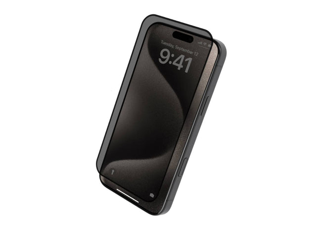 Levelo 2.5D Silk Print Silicone Edge Privacy Screen Protector For iPhone 16