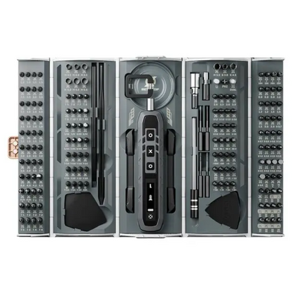 Powerology 162 Bits Electric Screwdriver Kit - Black