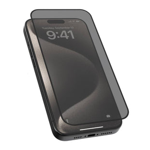 Levelo 2.5D Silk Print Silicone Edge Privacy Screen Protector For iPhone 16 Plus